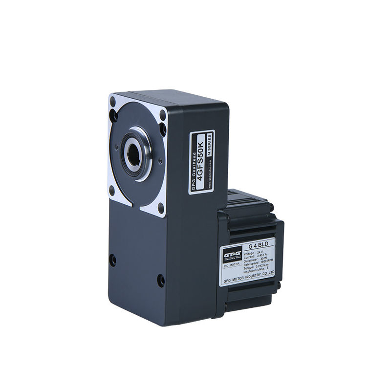 खोखले फ्लैट गियरबॉक्स 4GFS5-200K के साथ 40w 80mm ब्रशलेस डीसी गियरमोटर 12v 24v