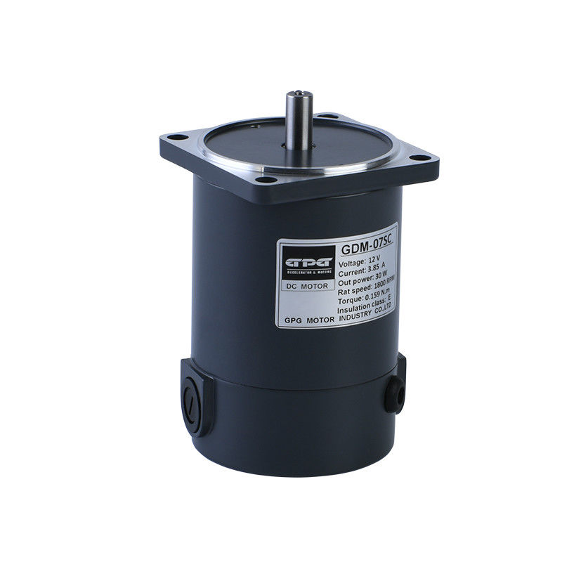 20W DC मोटर 60MM 12V 24V स्क्वायर फ़्लैंज इलेक्ट्रिक DC मोटर 1800 3200RPM गोल शाफ्ट कुंजी शाफ्ट ब्रश DC मोटर