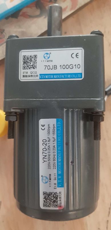 सोया बीन मिल्क मशीन के लिए YN70-20 70JB20G10 3 फेज स्मॉल एसी गियर मोटर